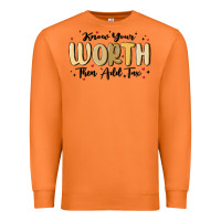 Carrot know your worth Premium Sweatshirt - MaliasSmallBusiness