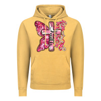 Vintage Mustard faith cancer cross Vintage Hoodie - Zillion Design Studio