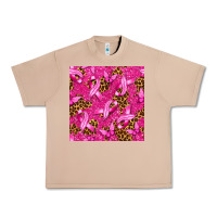 Burro Breast Cancer with Ribbon and Butterfly Urban Heavy Tee - texasbilliewilder