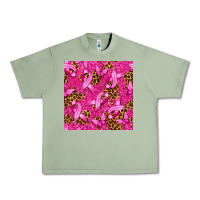 Breast Cancer With Ribbon And Butterfly Urban Heavy Tee | Teevron