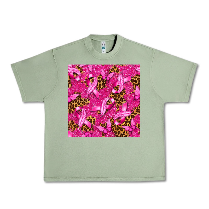 Breast Cancer With Ribbon And Butterfly Urban Heavy Tee by texasbilliewilder | Teevron