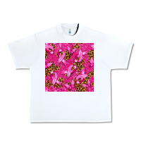 White Breast Cancer with Ribbon and Butterfly Urban Heavy Tee - texasbilliewilder