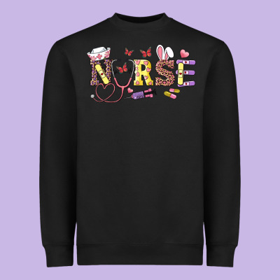 Heavyweight Sweatshirt easter nurse