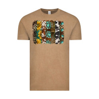 Vintage Coffee western handdrawn patterns brushstrokes Vintage Tee - BarkalooDesign