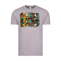 Vintage Zinc western handdrawn patterns brushstrokes Vintage Tee - BarkalooDesign