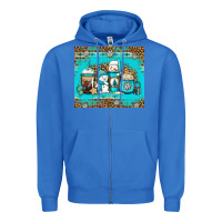True Royal winter snowman coffee Zipper Hoodie - Jasminsmagicworld