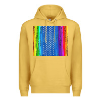 Antique Gold LGBTQ+ Pride American Flag Tumbler Premium Hoodie - BundleAndBundleShop