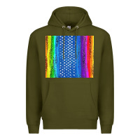 Army Green LGBTQ+ Pride American Flag Tumbler Premium Hoodie - BundleAndBundleShop