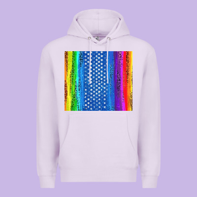 Lgbtq+ Pride American Flag Tumbler Premium Hoodie Designed By Bundleandbundleshop