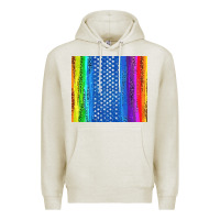 Oatmeal Heather LGBTQ+ Pride American Flag Tumbler Premium Hoodie - BundleAndBundleShop