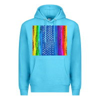 Ocean Blue LGBTQ+ Pride American Flag Tumbler Premium Hoodie - BundleAndBundleShop