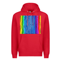 Red LGBTQ+ Pride American Flag Tumbler Premium Hoodie - BundleAndBundleShop