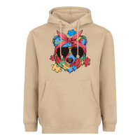 Mushroom autism awareness bear Heavyweight Hoodie - MaliasSmallBusiness