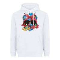 White autism awareness bear Heavyweight Hoodie - MaliasSmallBusiness
