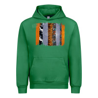 Emerald Western Cowhide Glitter Aztec Leopard Pattern Brushstroke Urban Hoodie - Bettercallsaul
