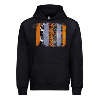 Foreset Green Western Cowhide Glitter Aztec Leopard Pattern Brushstroke Urban Hoodie - Bettercallsaul