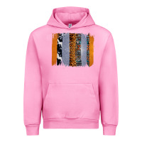 Fuchsia Pink Western Cowhide Glitter Aztec Leopard Pattern Brushstroke Urban Hoodie - Bettercallsaul