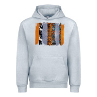Heather Grey Western Cowhide Glitter Aztec Leopard Pattern Brushstroke Urban Hoodie - Bettercallsaul