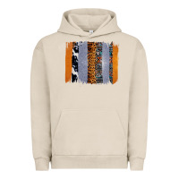 Pigment French Oak Western Cowhide Glitter Aztec Leopard Pattern Brushstroke Urban Hoodie - Bettercallsaul