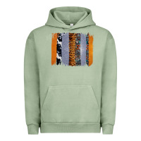 Pigment Oil Green Western Cowhide Glitter Aztec Leopard Pattern Brushstroke Urban Hoodie - Bettercallsaul