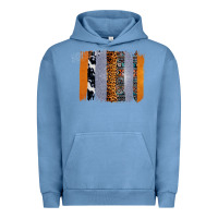 Pigment Pebble Blue Western Cowhide Glitter Aztec Leopard Pattern Brushstroke Urban Hoodie - Bettercallsaul