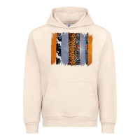 Sandshell Western Cowhide Glitter Aztec Leopard Pattern Brushstroke Urban Hoodie - Bettercallsaul