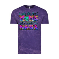 Cloud Purple only the best moms get promoted to nana Vintage Tee - Zillion Design Studio