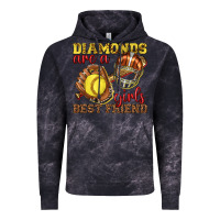Diamonds Are A Girls Best Friend Softball Vintage Hoodie | Teevron