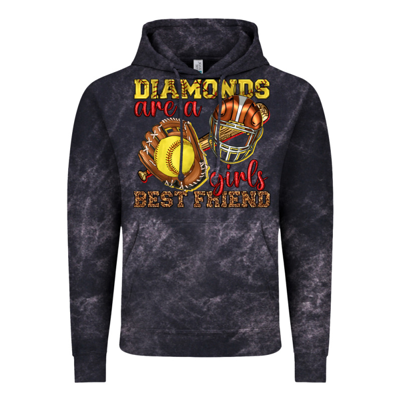 Diamonds Are A Girls Best Friend Softball Vintage Hoodie by texasbilliewilder | Teevron
