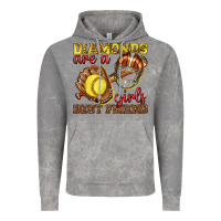 Cloud Rock diamonds are a girls best friend softball Vintage Hoodie - texasbilliewilder