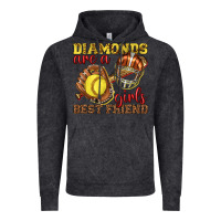 Vintage Black diamonds are a girls best friend softball Vintage Hoodie - texasbilliewilder