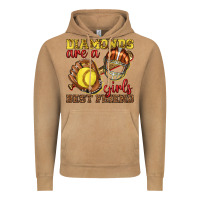 Vintage Camel diamonds are a girls best friend softball Vintage Hoodie - texasbilliewilder