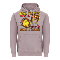 Vintage Zinc diamonds are a girls best friend softball Vintage Hoodie - texasbilliewilder