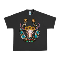 Pigment Black western horseshoe skull Urban Heavy Tee - RanaPortraitStore