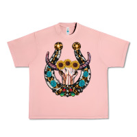 Salmon western horseshoe skull Urban Heavy Tee - RanaPortraitStore