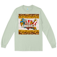 Matcha god bless america square coaster Long Sleeve Tee - HRA Design Shop