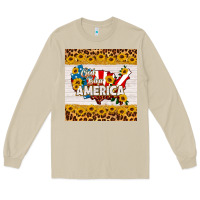 Mushroom god bless america square coaster Long Sleeve Tee - HRA Design Shop