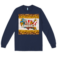 God Bless America Square Coaster Long Sleeve Tee | Teevron