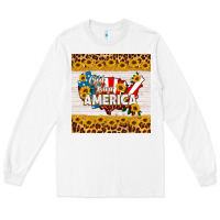 White god bless america square coaster Long Sleeve Tee - HRA Design Shop