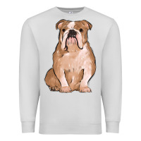 Dove Grey bulldog Premium Sweatshirt - MaliasSmallBusiness