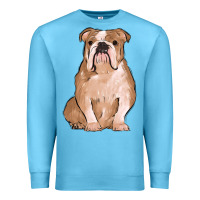 Ocean Blue bulldog Premium Sweatshirt - MaliasSmallBusiness