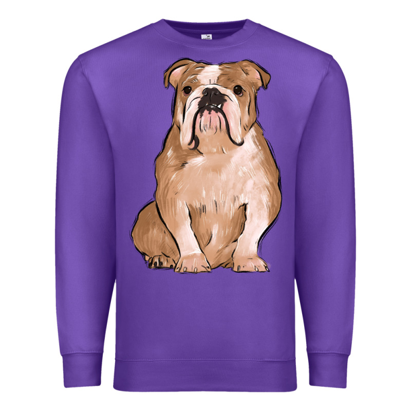 Bulldog Premium Sweatshirt by MaliasSmallBusiness | Teevron