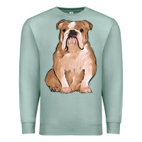 Seafoam bulldog Premium Sweatshirt - MaliasSmallBusiness