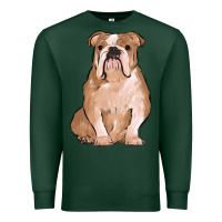 Sports Green bulldog Premium Sweatshirt - MaliasSmallBusiness