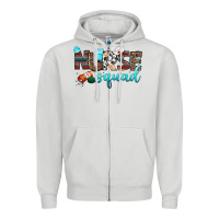 Dove Grey nurse squad Zipper Hoodie - BundleAndBundleShop