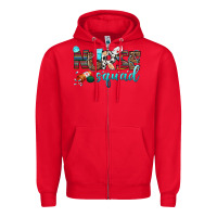 Red nurse squad Zipper Hoodie - BundleAndBundleShop