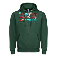 Sports Green nurse squad Zipper Hoodie - BundleAndBundleShop