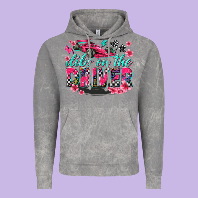 Dibs On The Driver Vintage Hoodie Designed By Texasbilliewilder