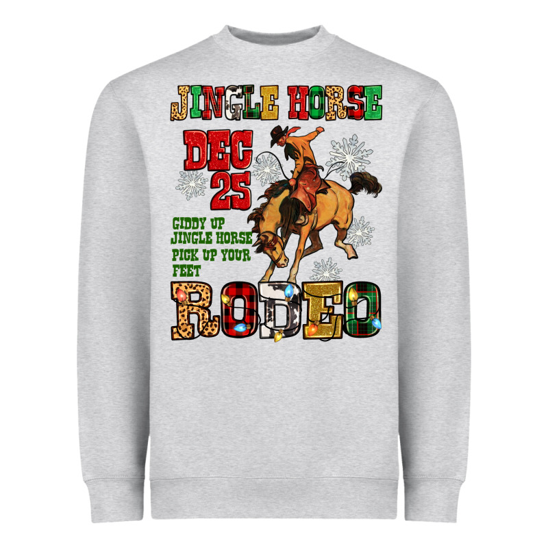 Jingle Horse Dec 25 Giddy Jingle Horse Pick Up Fee Heavyweight Sweatshirt by Zillion Design Studio | Teevron