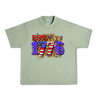 Oil Green est. 1776 4th of july Urban Heavy Tee - Zillion Design Studio